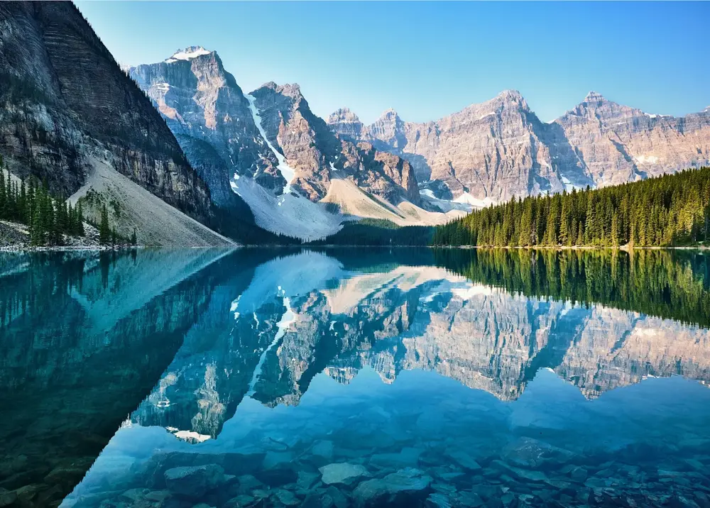 加拿大洛磯山脈湖景